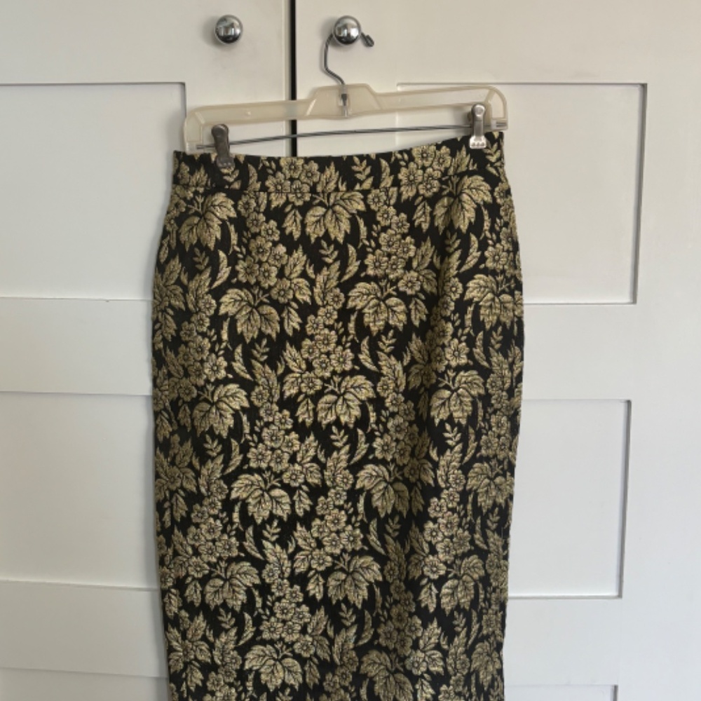 JCrew Pencil Skirt in Jacquard Floral Print NWT